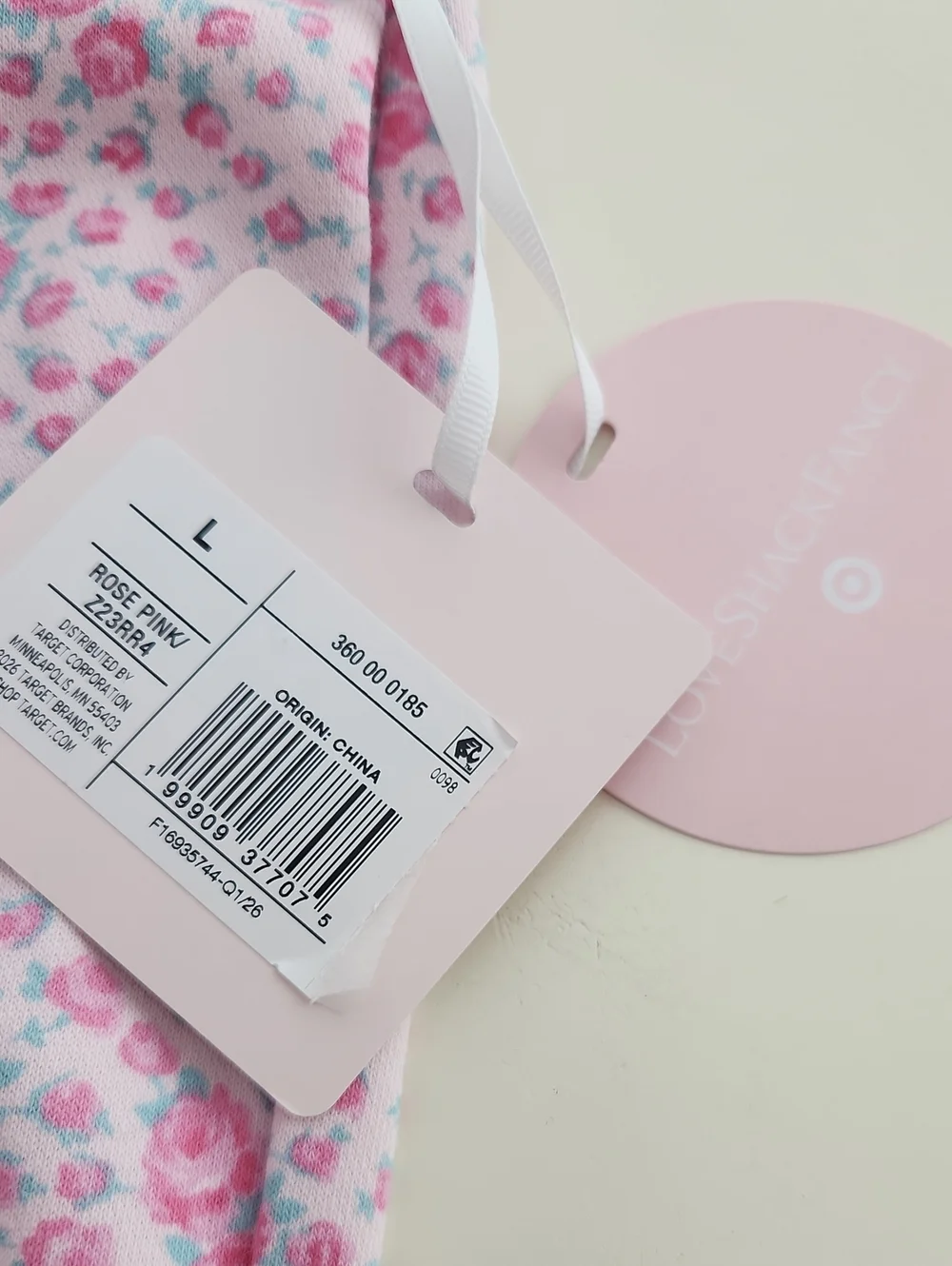 LoveShackFancy X Target Pink Floral Hoodie And Pants Set Large New With Tags